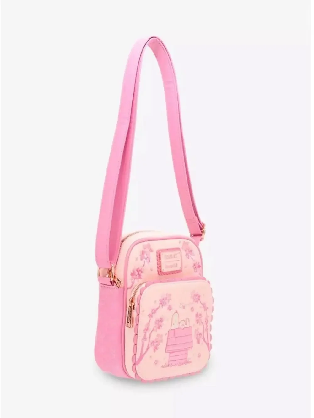 Loungefly Peanuts Snoopy Cherry Blossom Crossbody Bag